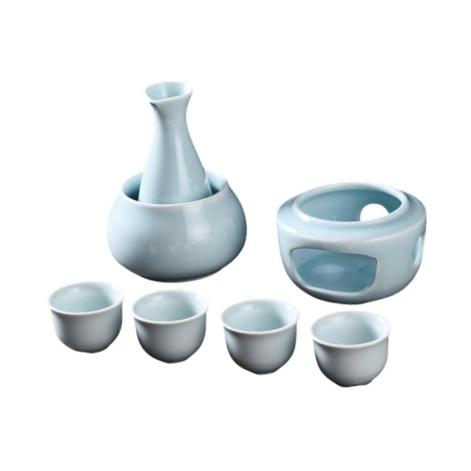 Japanese Sake Set with Warmer Chinese Sake Set for Restaurant Home Tea Party