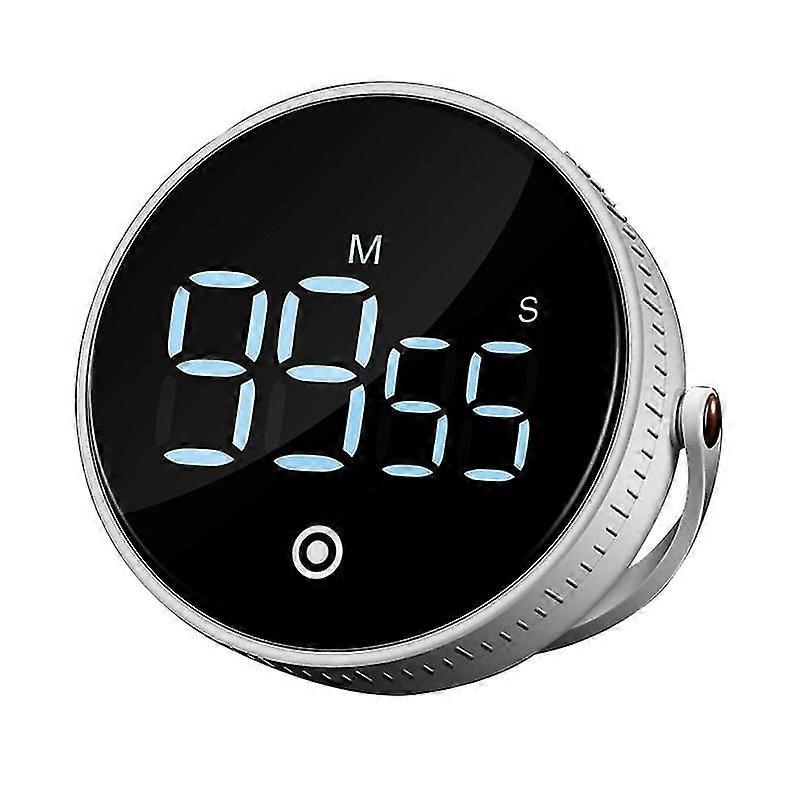 Digital Kitchen Timers, Digital Timer with Large LED Display, 3 Volume Levels Adjustable, Magnetic Countdown Countup Timer (White)
