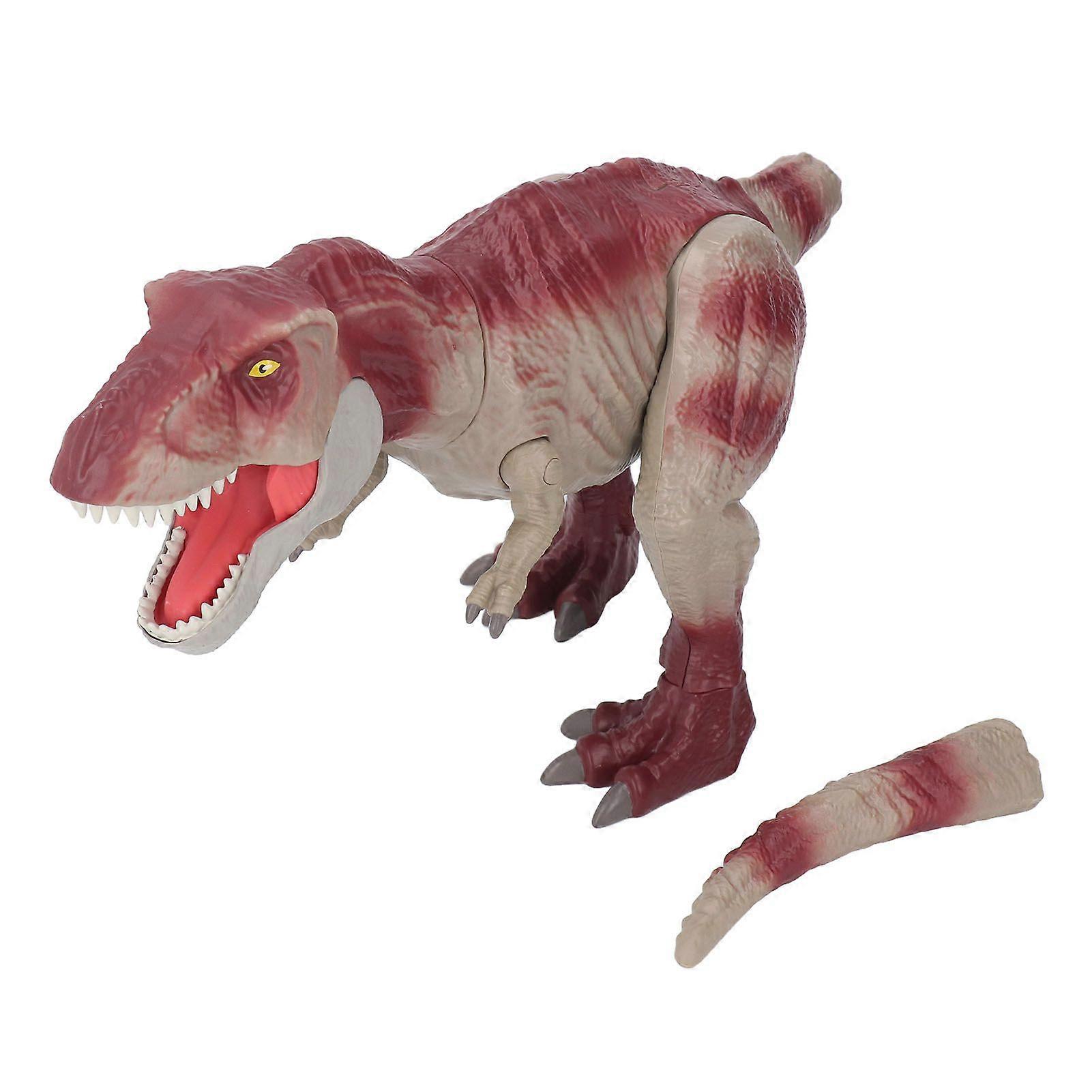 Dinosaur Model Toy Simulation Vivid Hand Painted Clear Texture Movable Joint Dinosaur Toy for Children Red