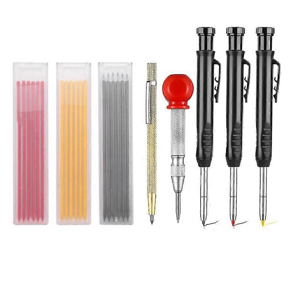 Carpenter Scriber Marking Kit Includes 3 Mechanical Carpenter Pencils