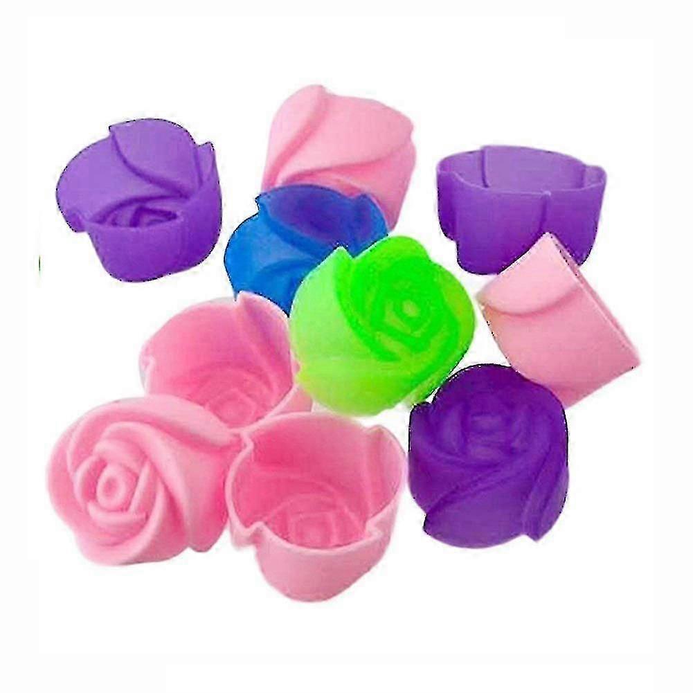 10pcs Cake Ba Mold Chocolate Maker Mould Silic Ie (om S)