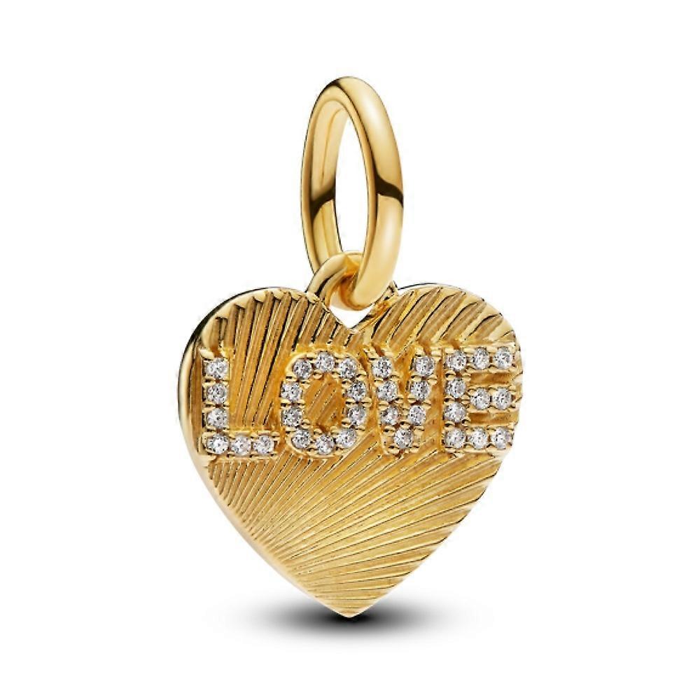 PANDORA CHARMS Model ENGRAVABLE LOVE HEART DANGLE