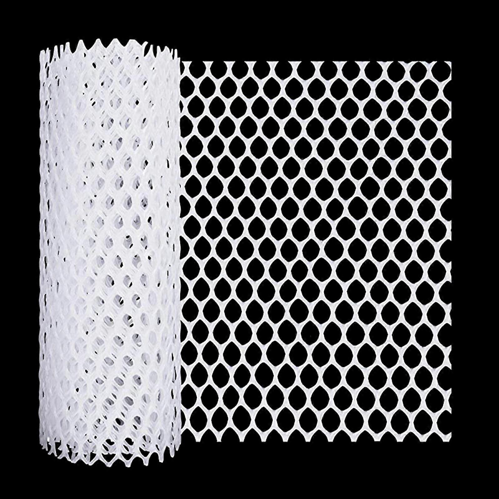Plastic Garden Fencing Net Hollow Breathable Hexagon Shape Mesh Accessory for Aquatic Products Poultry Breeding Supplies  White