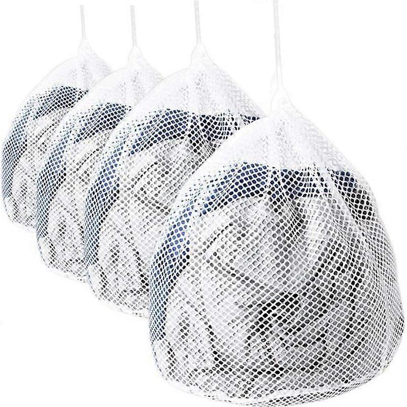 Drawstring laundry bag4 sizes Laundry netwhite mesh washing machine bra baby clothes 4 pcs