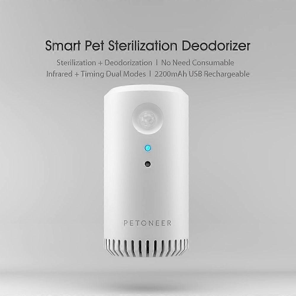 Petoneer Sterilization Deodorizer For Pets Odor Eliminator Infrared Cold Cathode Sterilization Machine for Dogs Cats 2200mAh