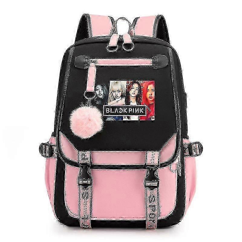 2022 School Bag Backpack With Usb Charging Blackpink Backpack