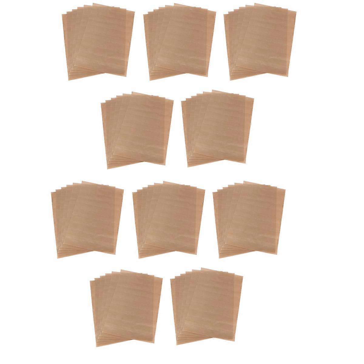 60Pcs PTFE Sheet 40X60Cm Reusable Baking Mat Oil-Proof Paper Baking Oven Tool Non-Stick for Bbq