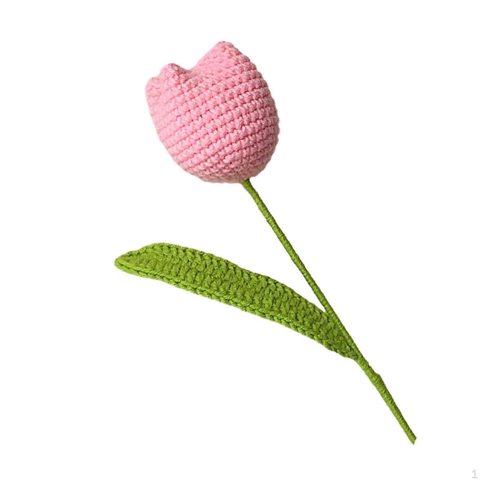 Crochet Flower Artificial Craft Completed Floral Finished Handmade for Wedding Home