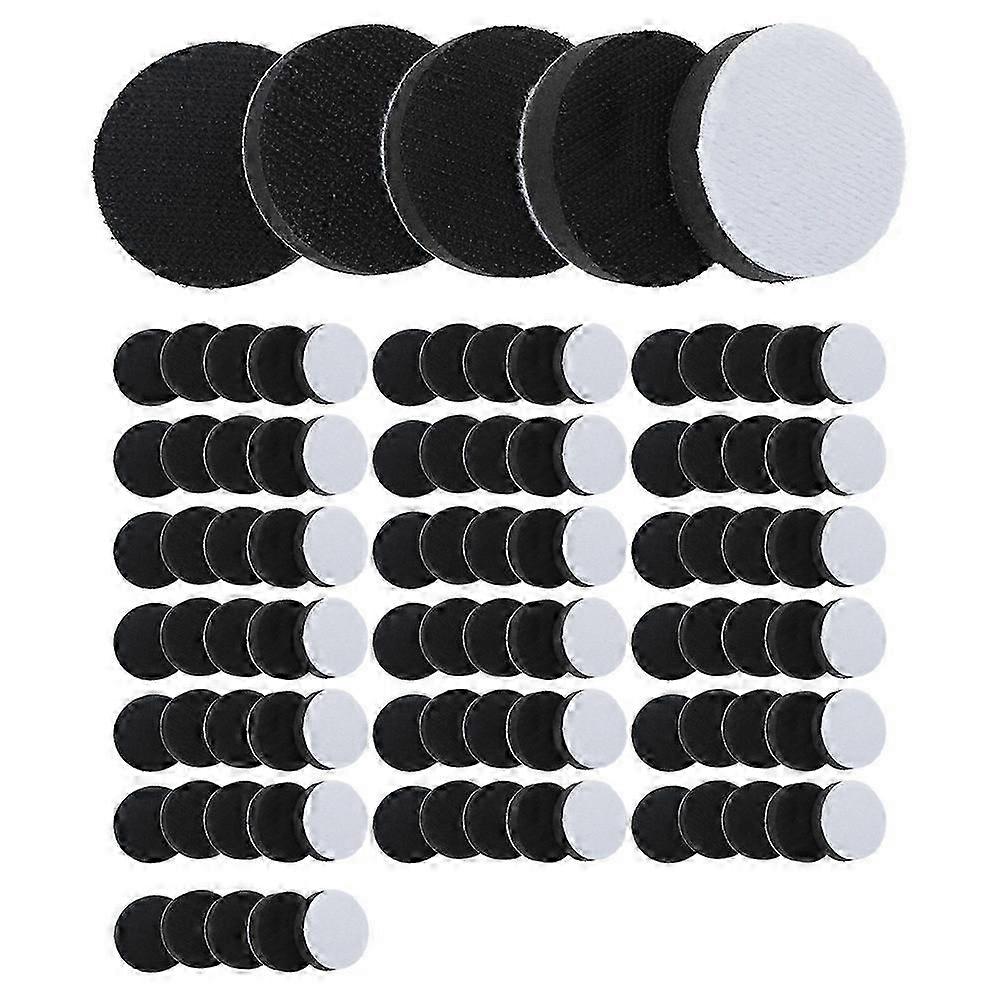 100Pc 50mm Soft-Density Interface Pad Sponge Cushion Buffer Backing Pads Hook/ Loop Face Sanding Di js