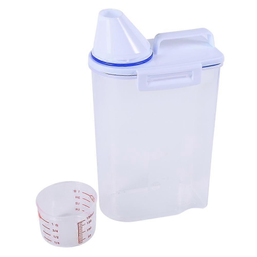 Pet Food Storage Containers Set for Dogs and Cats, Dry Food Dispenser with Measuring Cup, Airtight Plastic Storage in 3 Sizes