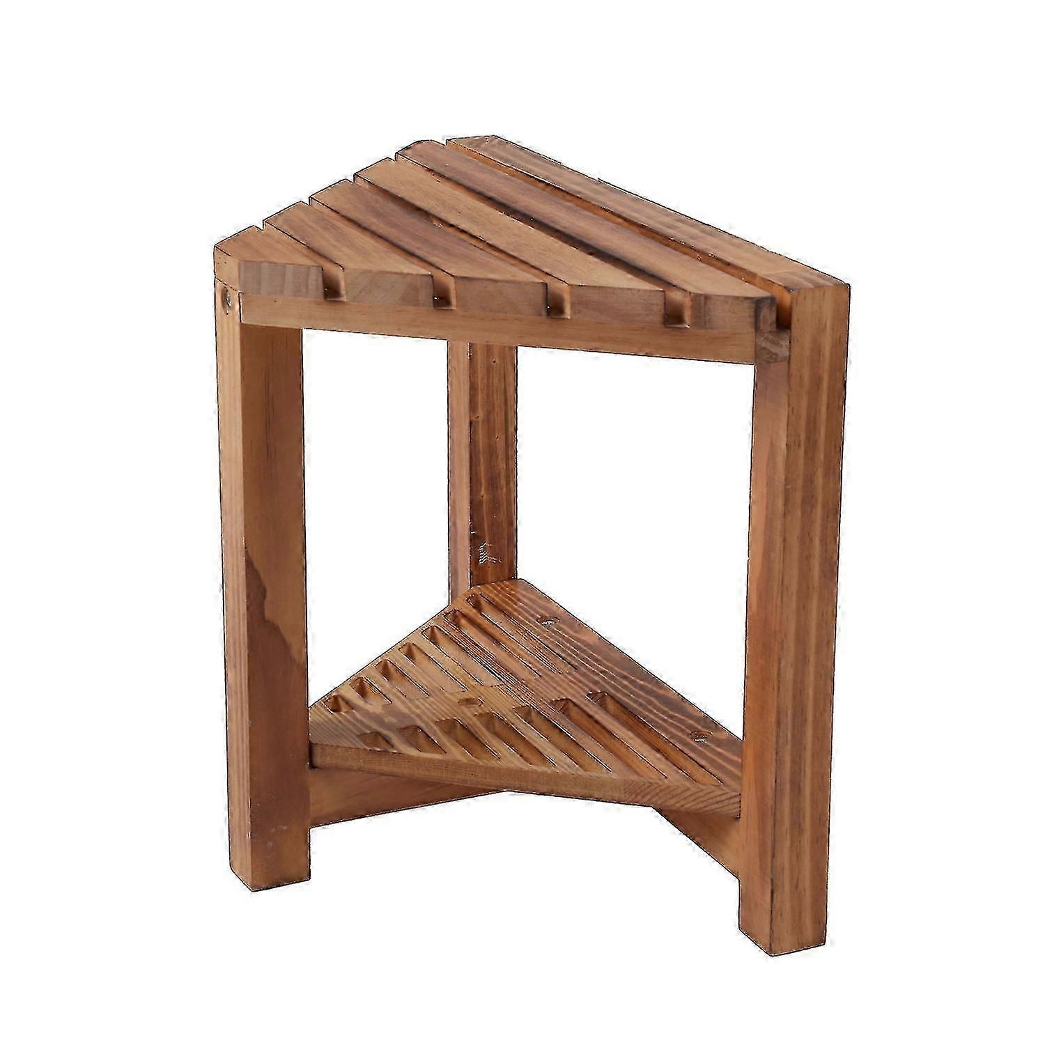 Duschhocker aus Holz Hocker mit Rasierbein Hocker Badezimmer Eckduschhocker