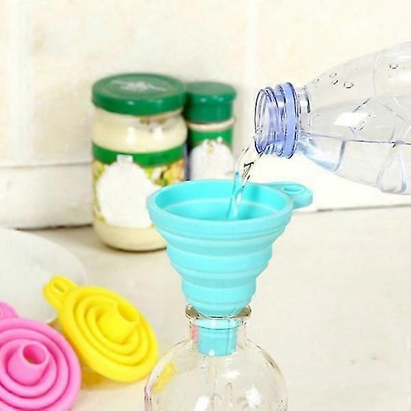 2-Pack - Funnel in Silicone - Collapsible - 7 cm multicolour