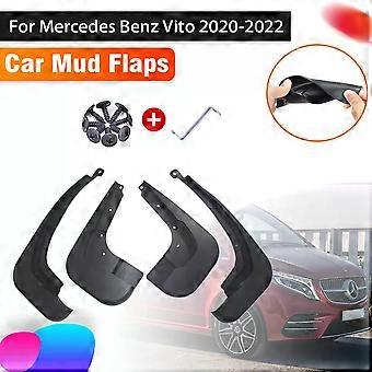 Applies to Anti-splash Car Mudguards For Mercedes Benz Vito W447 V260L V Class  2020 2021 2022 Splash Guard Front Rear Fender Accessories