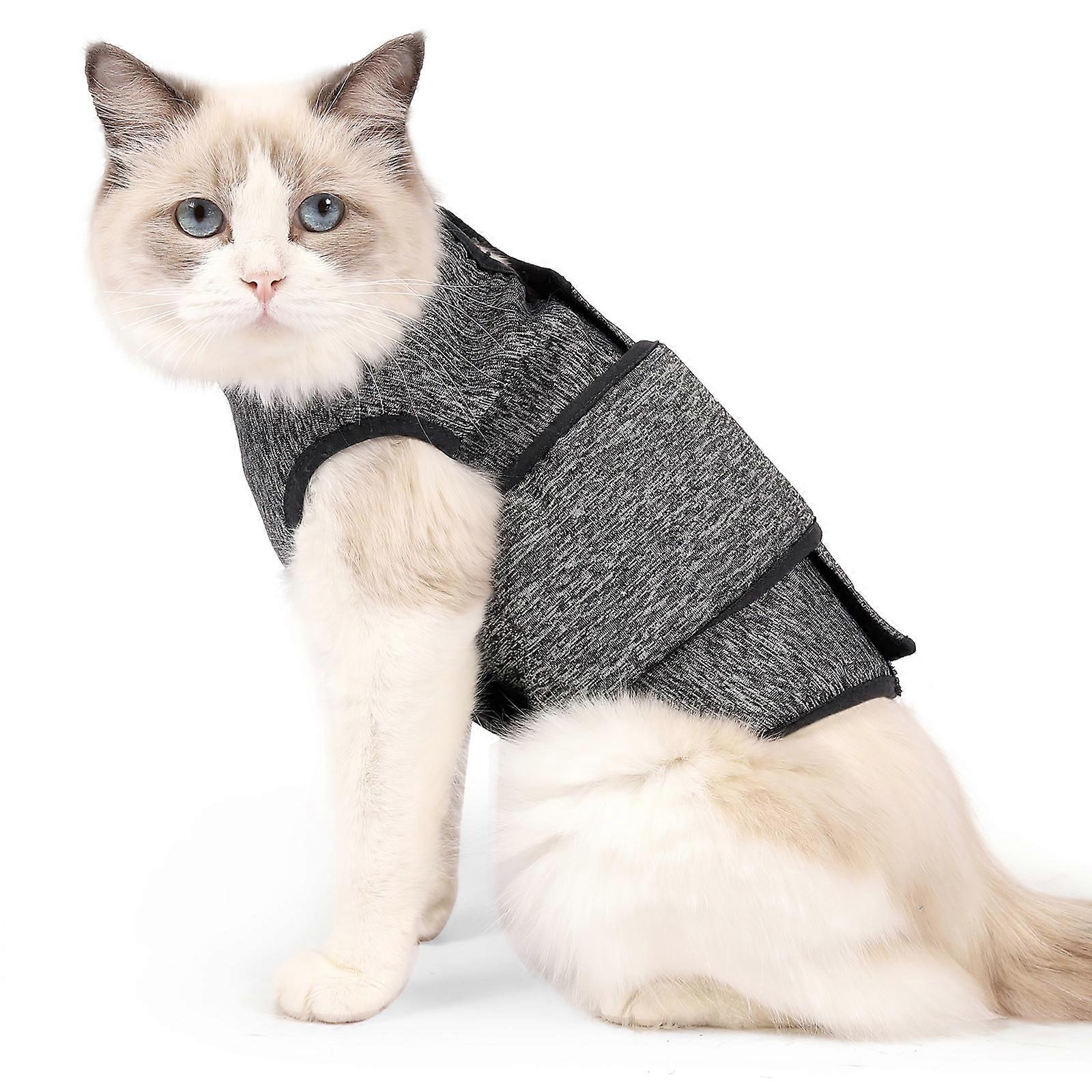 Professional Calming Coat For Pets, Anxiety Relief Solution With Gentle Pressure, Easy To Wear Fastener Design, Effective For Fireworks Thunder