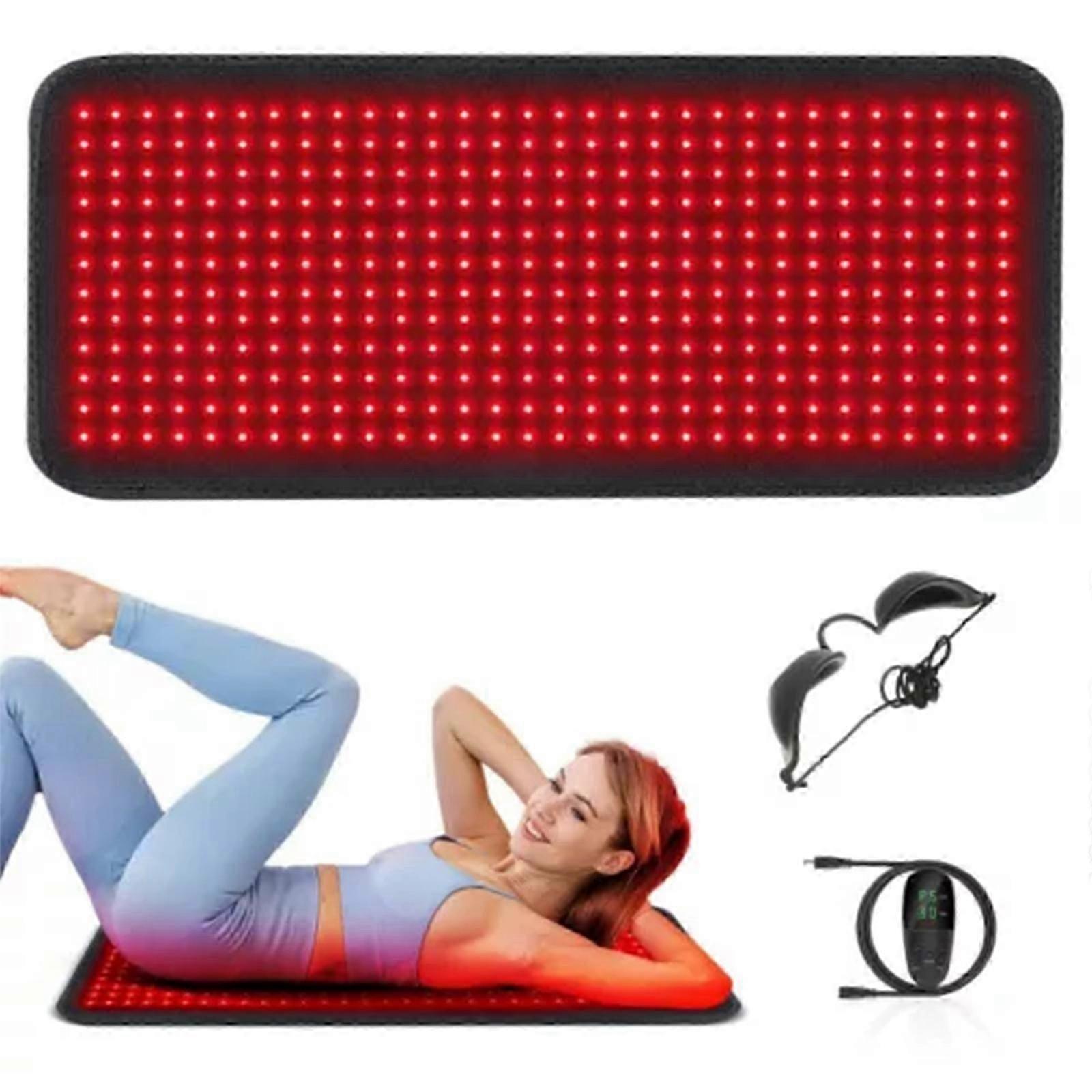 LED υπέρυθρη κόκκινη ελαφριά θεραπεία pad mat συσκευή πίσω μυών πλήρη ανακούφιση πόνου σώματος, 100% ΝΕΟ