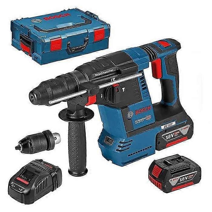 Bosch Cordless rotary hammer SDS-plus GBH 18V-26 F, incl. 2 x 5.0 Ah Li-Ion battery, L-BOXX - 0611910007