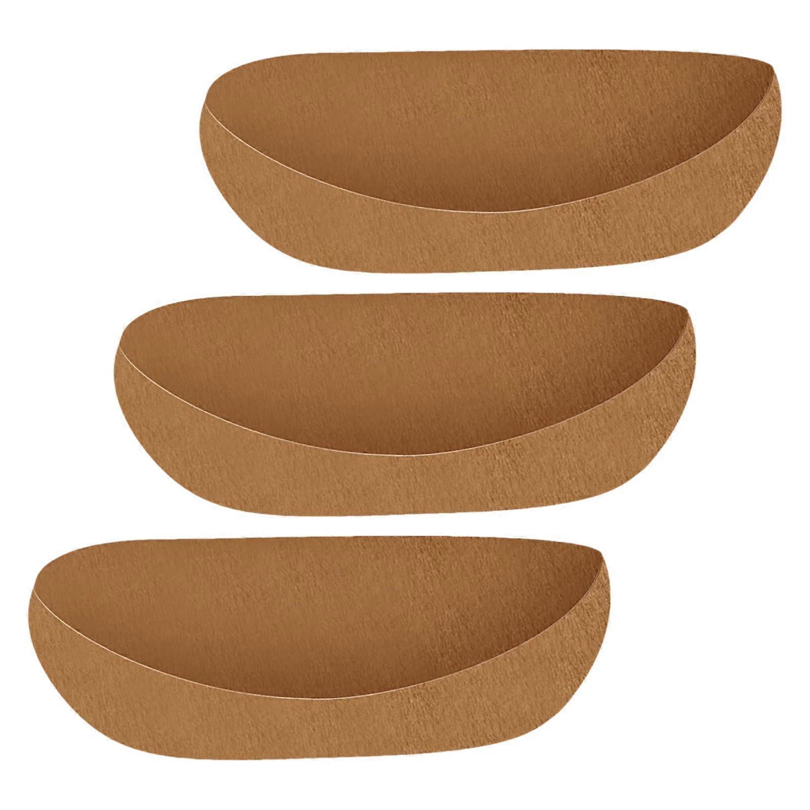 3Pcs Window Box Liners Trough Planter Insert Liner Brown Portable Versatile