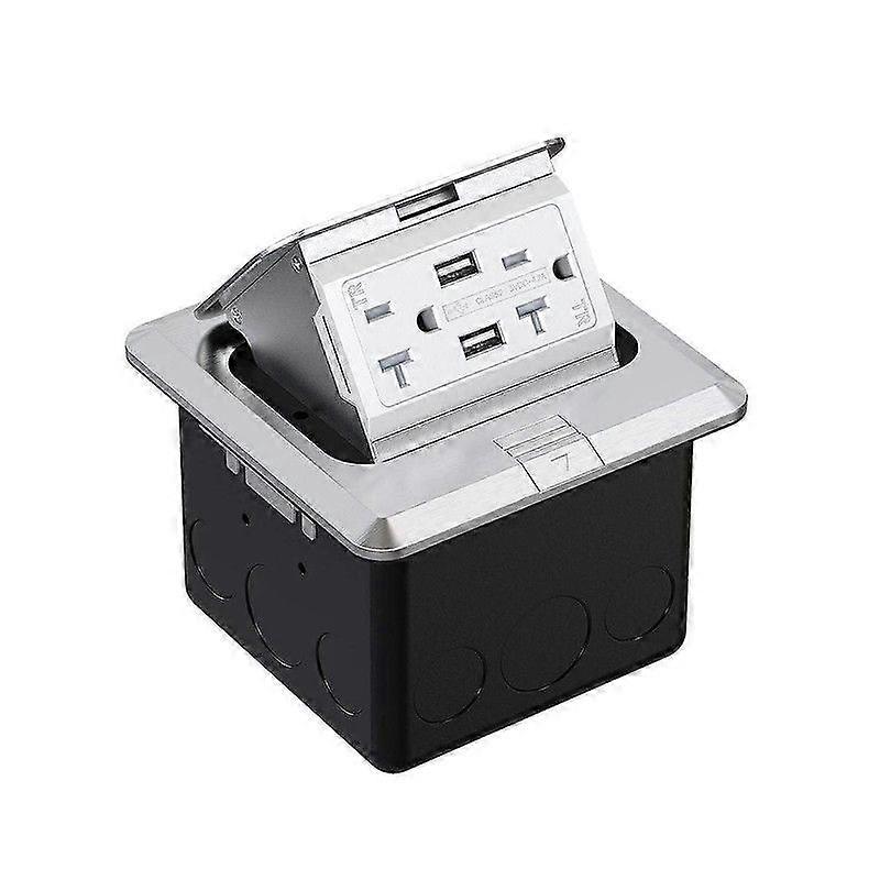 Pop-up κουτί καλύμματα εξόδου δαπέδου με 20 Amp GFCI από ανοξείδωτο χάλυβα Tamper/ανθεκτικό στις καιρικές συνθήκες δοχείο