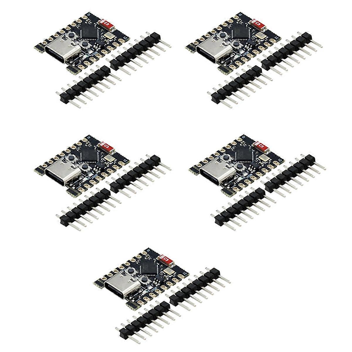 5pcs ESP32-C3 Carte de développement ESP32 Mini WiFi Bluetooth Carte de développement Extension facile et flexibilité de l’alimentation
