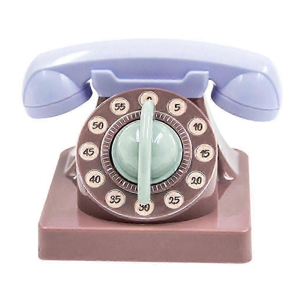 Cartoon Phone Shaped Mechanical Winding Manual 360 Degree Rotating , Suitable for Children'S Learni
