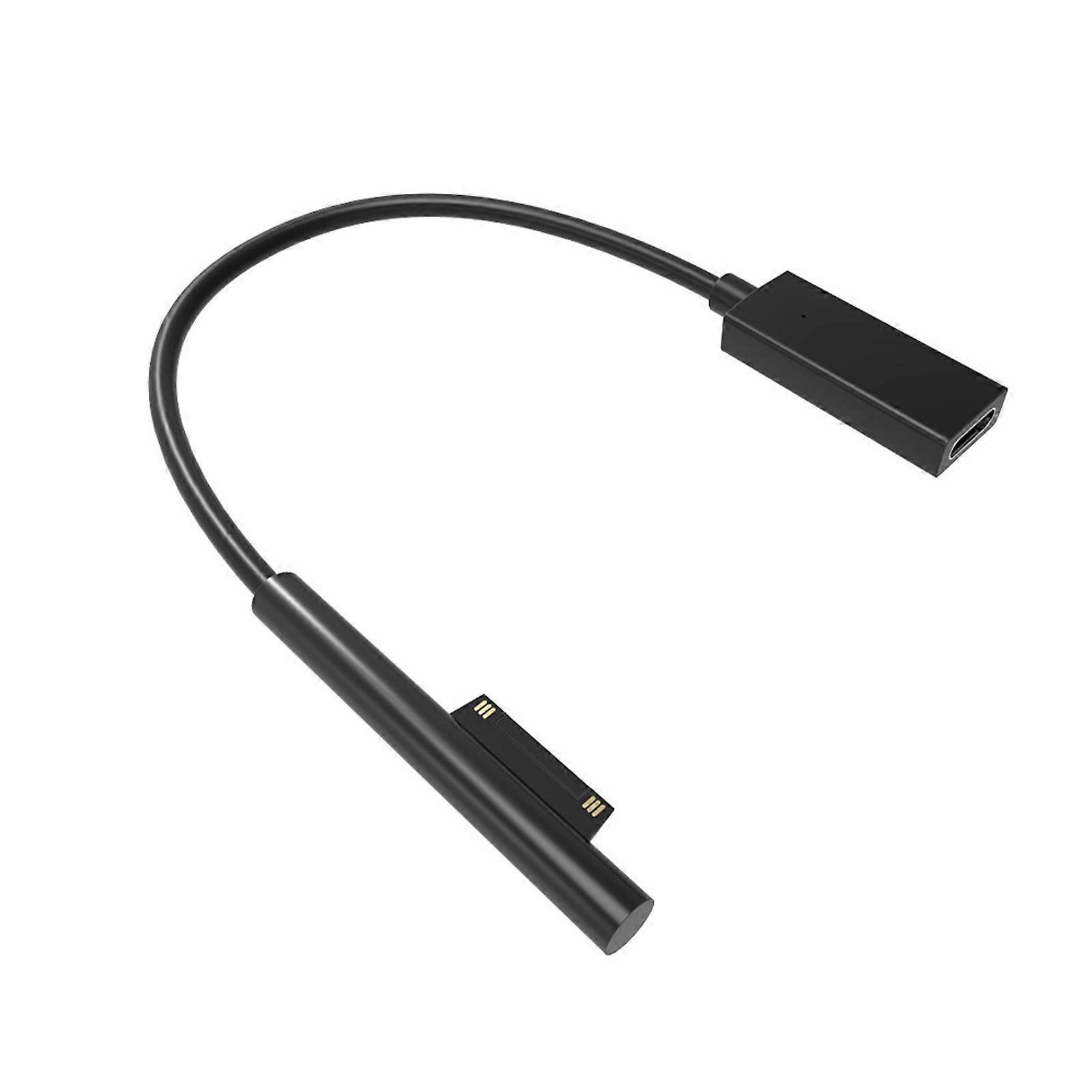 USB-C Surface Pro Charging Cable PD 15V 3A Compatible for Micro soft Surface Pro 7/6/54/3 Surface Book 2 Series Adapter