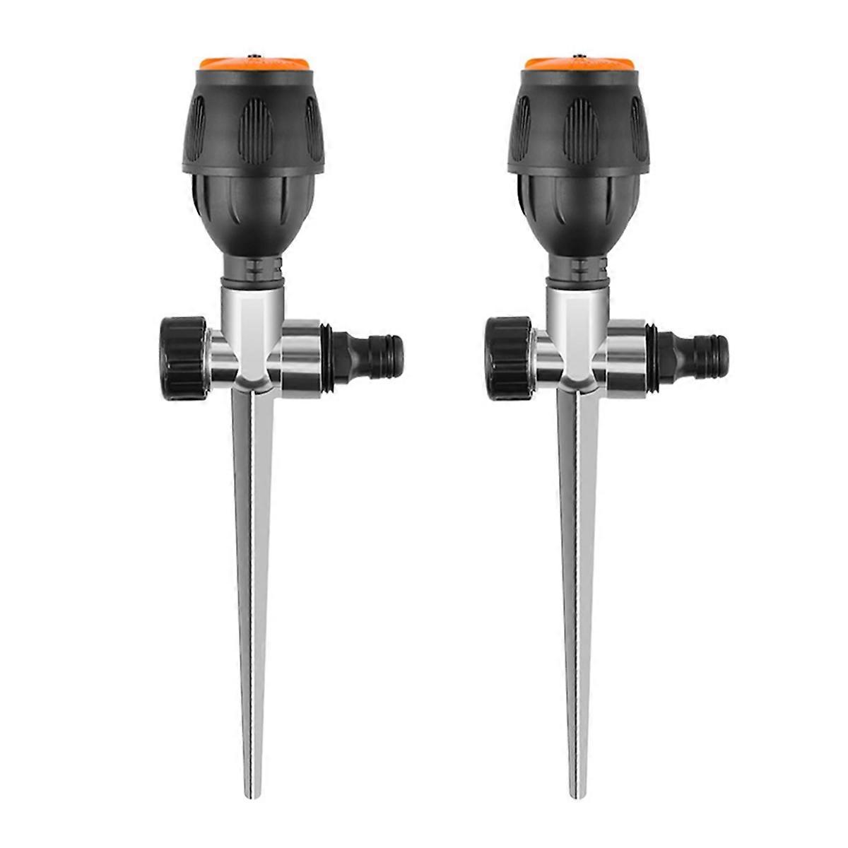 2pack Gear Drive Sprinkler, 360-Degree Automatic Sprinkler