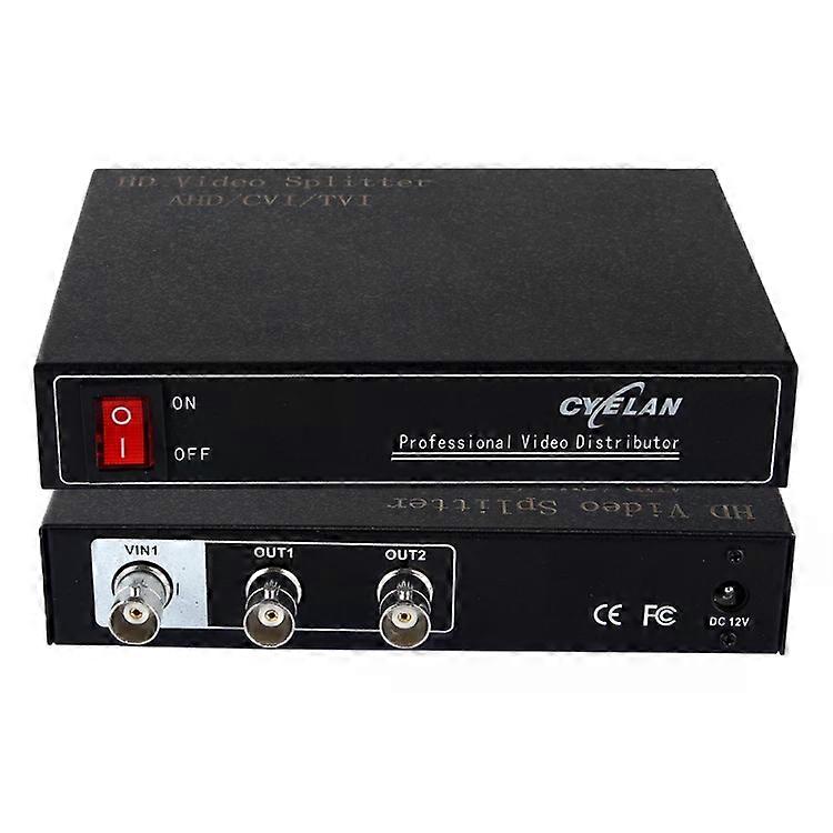 同轴视频信号分配器-AHD/CVI/TVI 1 至 2 输出 -