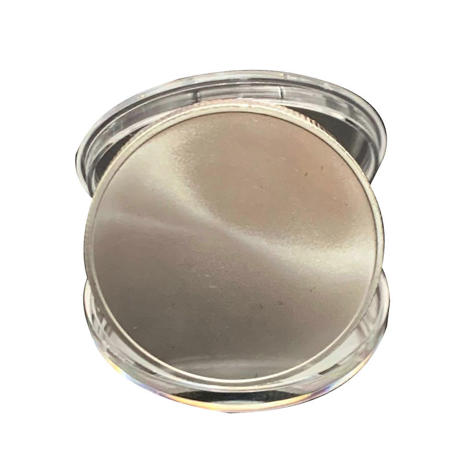 Blank Challenge Coin for Engraving Blank Coin with Storage Box Engraveable Stamping Coin for DIY Crafts Collection Silver