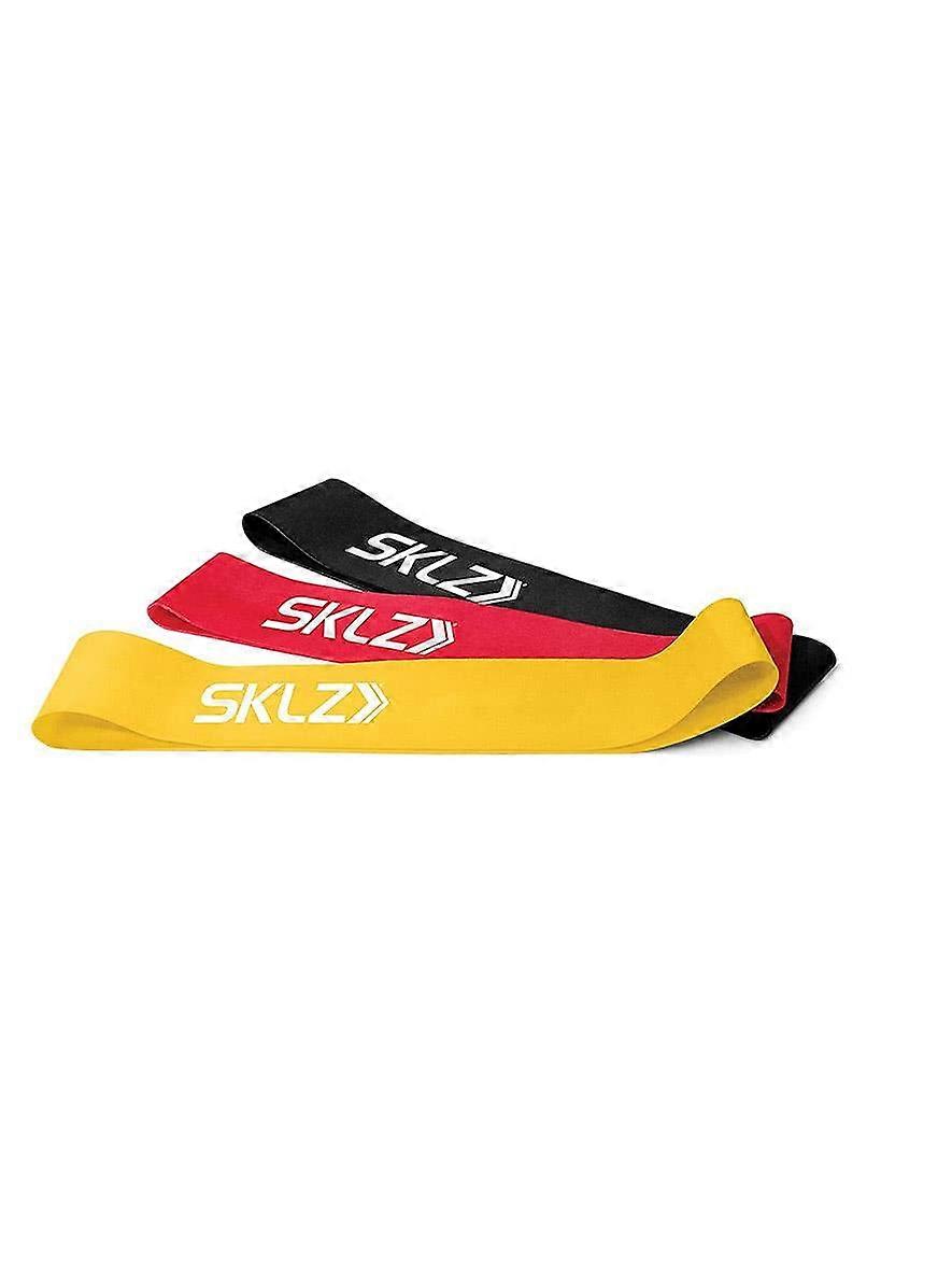 Mini Resistance Bands Set of 3, Yellow, Durable Elastic Bands for Strength Training and Fitness Workouts