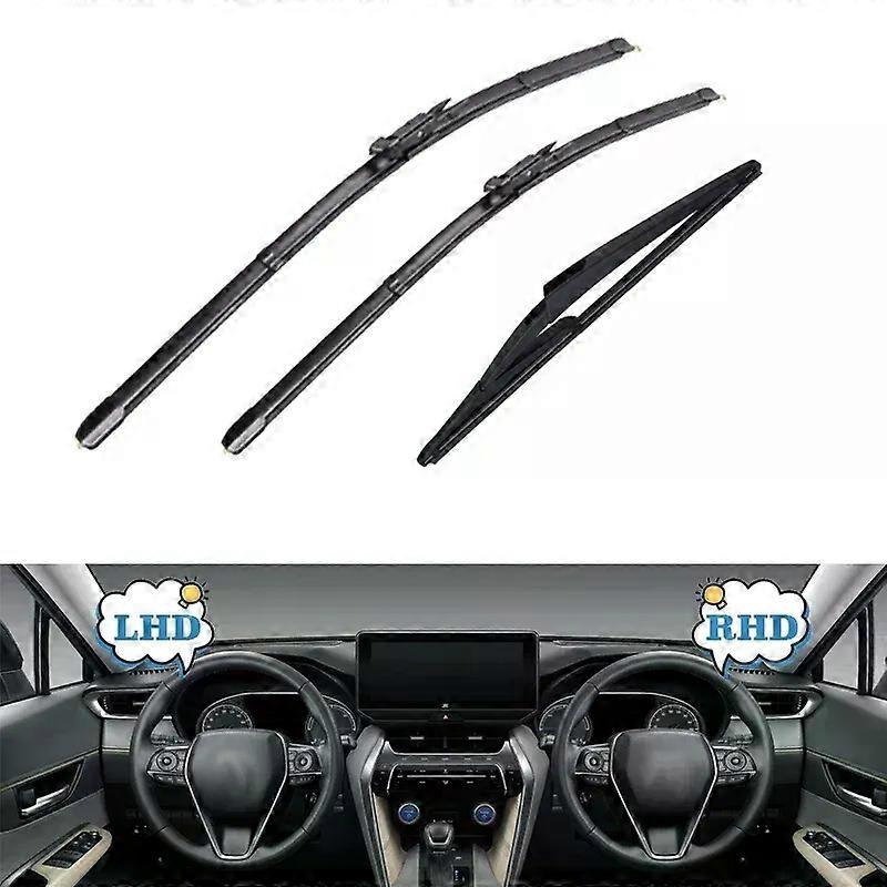 For For Vauxhall Opel Corsa D 2006 - 2014 Car Front Rear Wiper Blade Set OPC GSi SXi VXR 2012 2011 Windshield Windscreen 26"+16"+12"