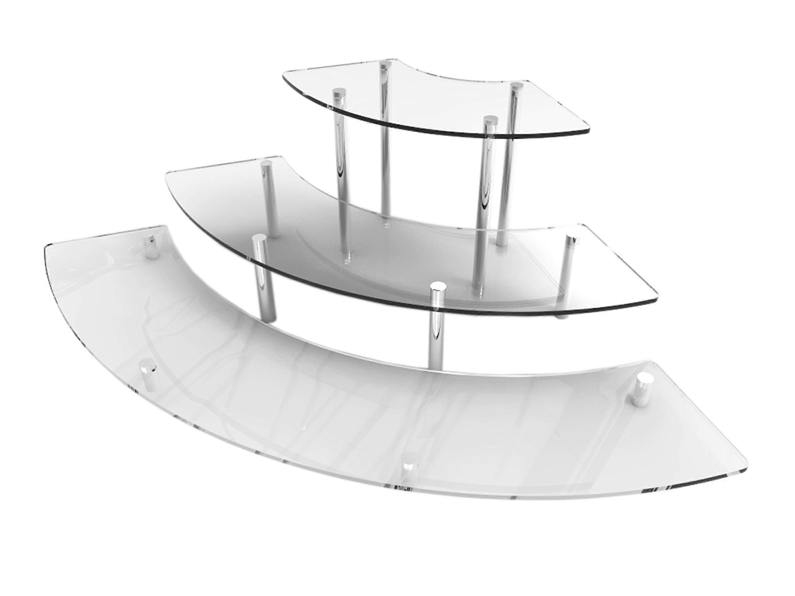 Clear Acrylic Cupcake Display Stand for Countertop Treats 17.8' W x 3.25' D x 4.5' H