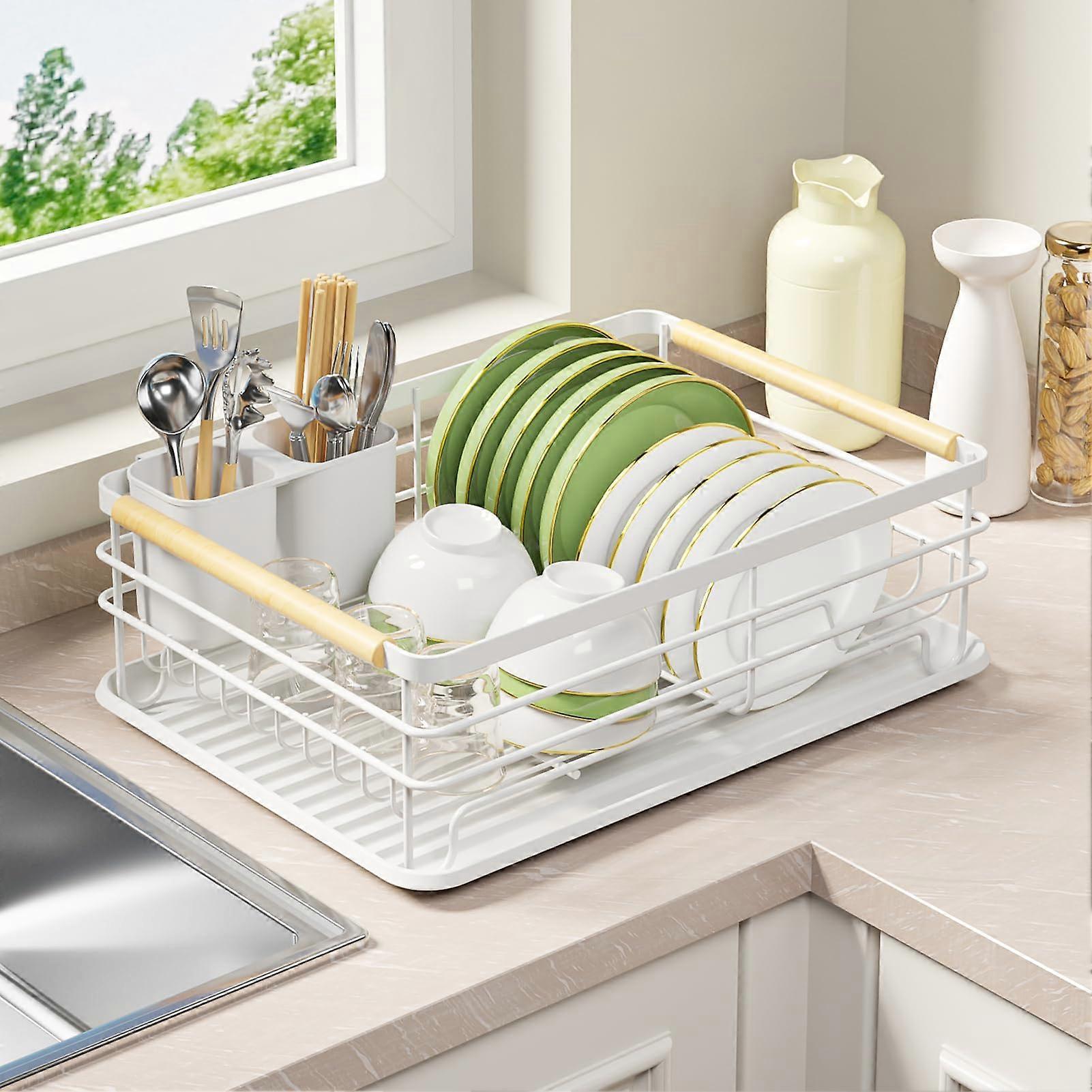 Thickened Metal Dish Racks for Kitchen Counter in Small Size for Small Households