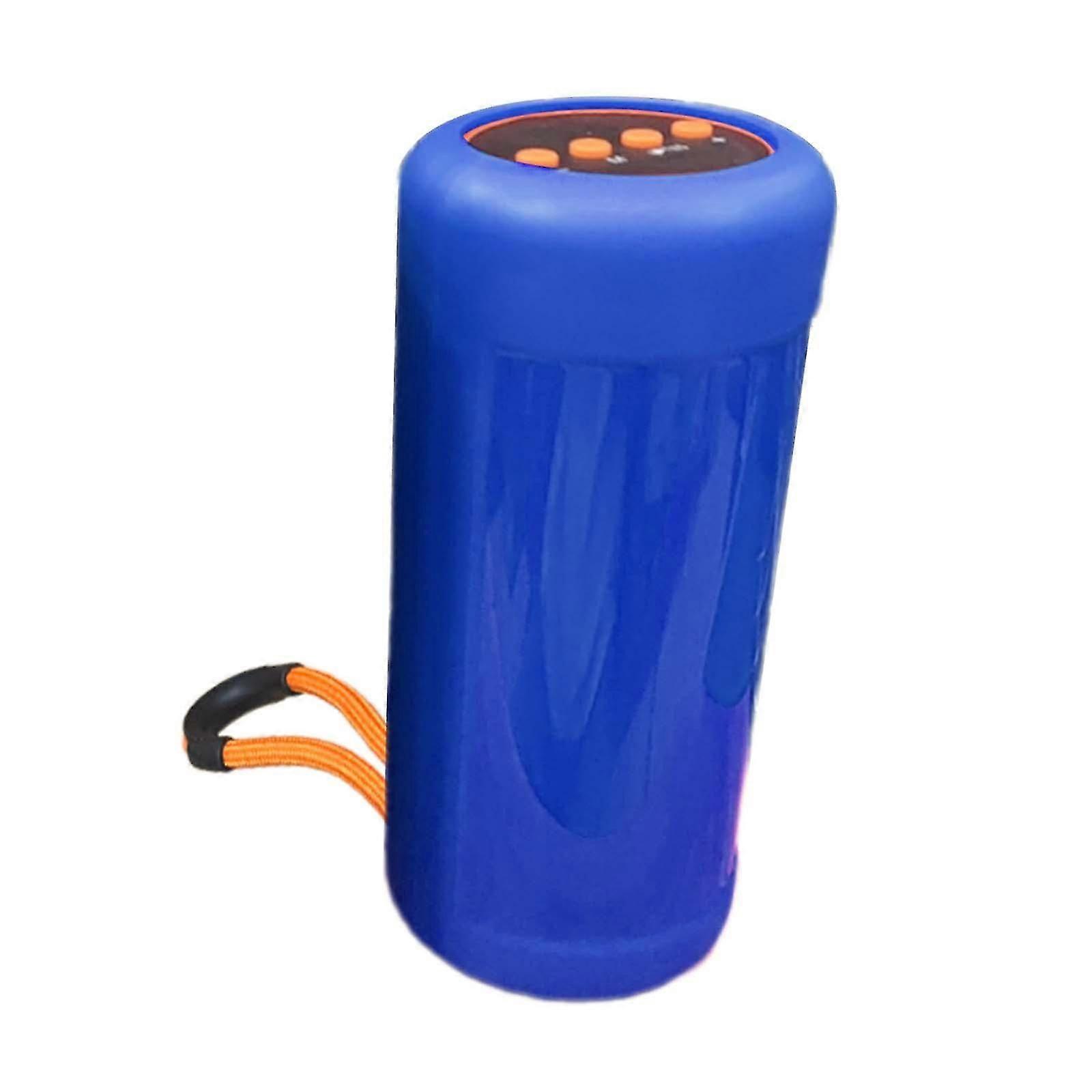 Wireless Speaker Multifunctional Flame Light Effect for Travel Outdoor Party Red