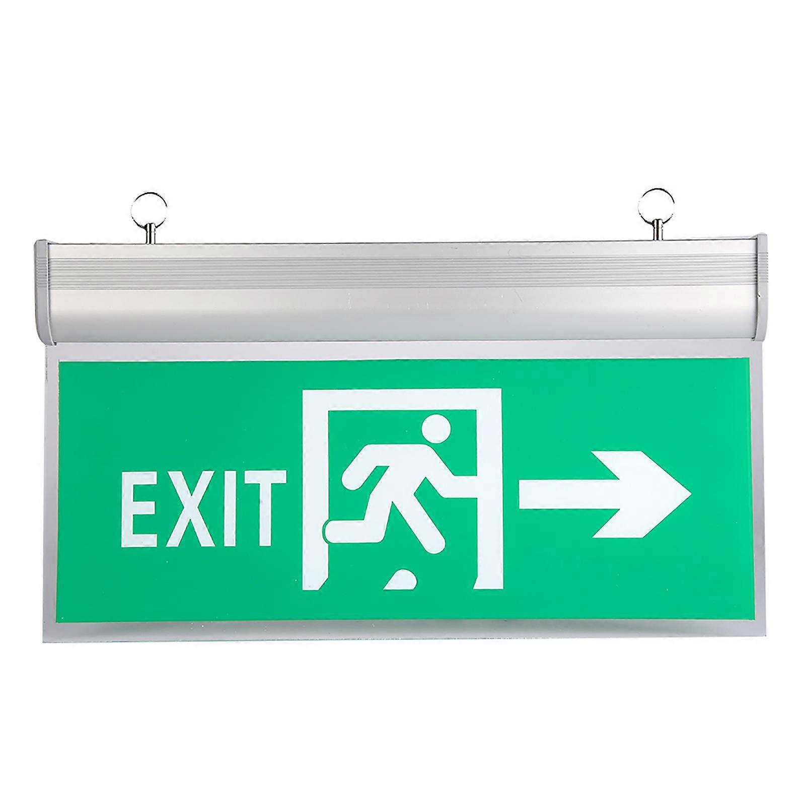 110-220V Acrylic LED Emergency Exit Sign Lamp Evacuation Indicator Light