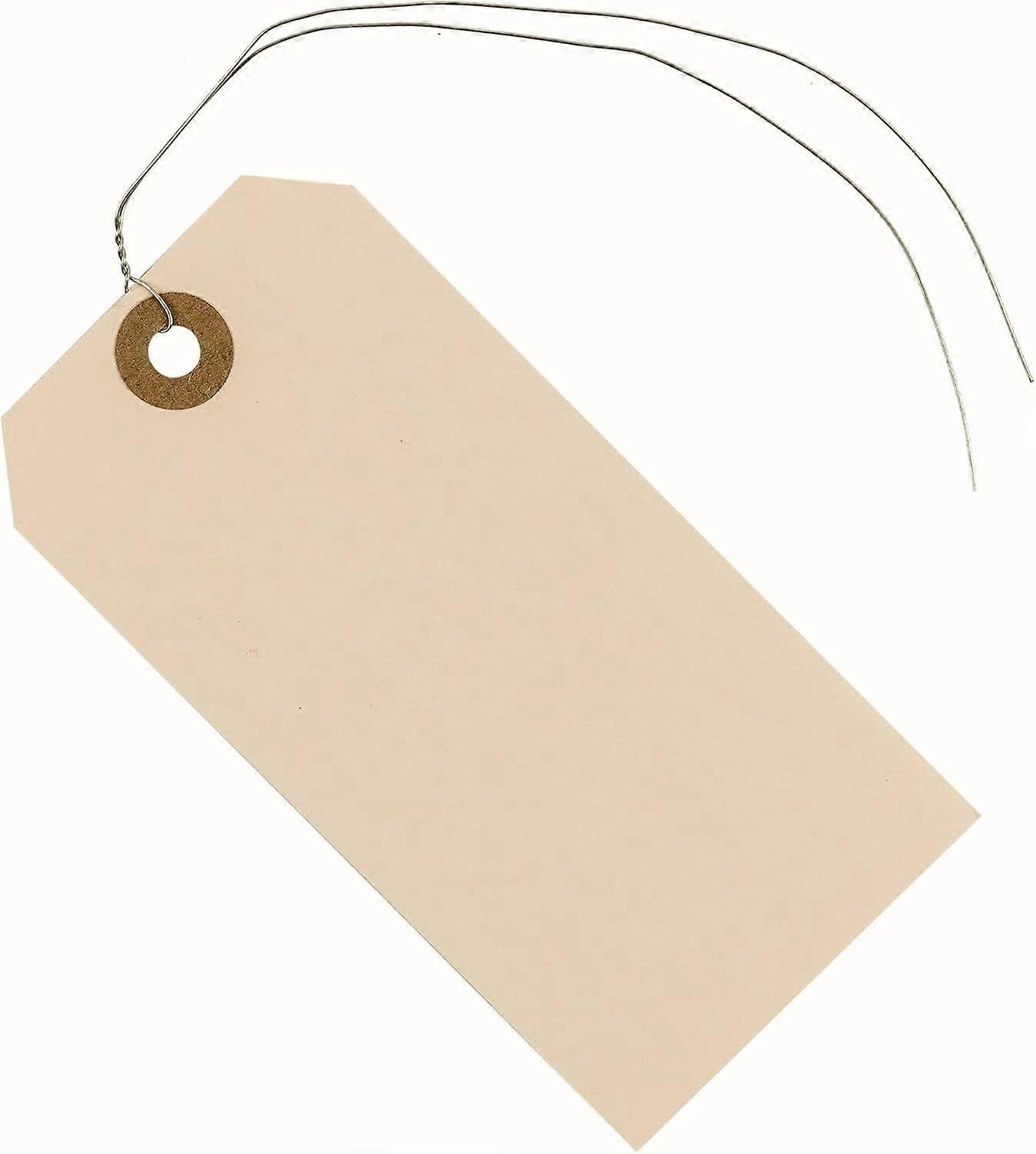 2025 Latest Model Label Tags with Wire Attached - 4 3/4" x 2 3/8" Box of 100