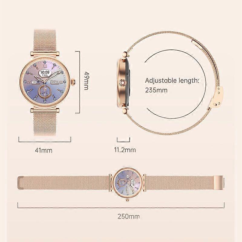 Smartwatch 1.27 inches Bluetooth call 100+ sports modes health monitoring - Pink