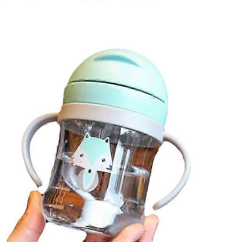 250ml Children's Cartoon  Scale Straw Cup  Resistant Falling Water Bottle