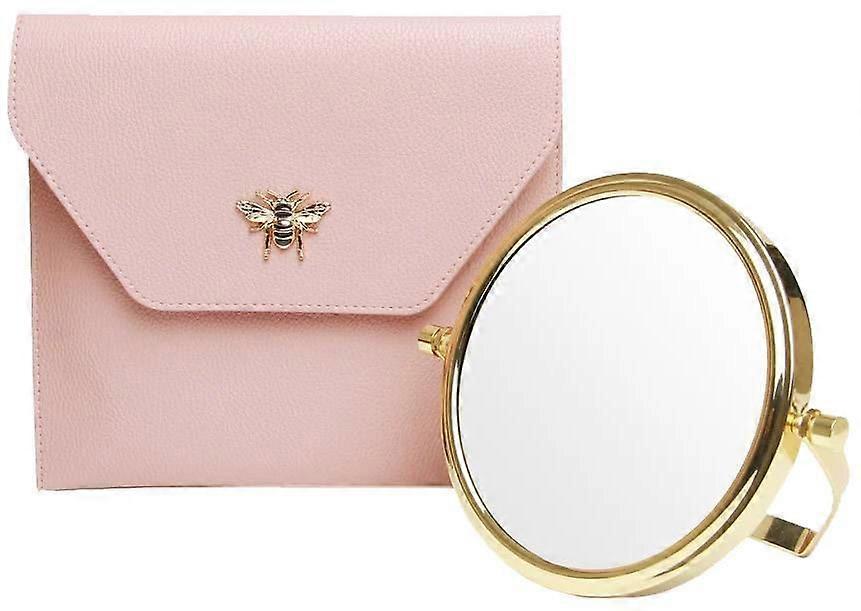 Alice Wheeler London Mirror and Case - Pink