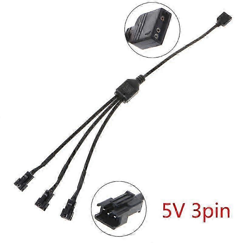5V 3PIN to JST SM 3Pin Fan Interface Female/Male Adapter Cord Wire for Motherboard SYNC Transfer Extension Cable