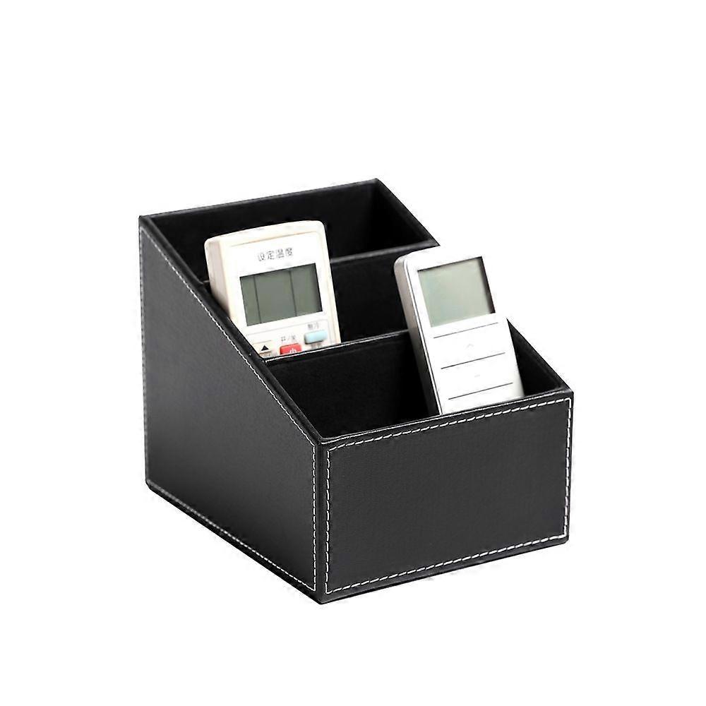 Tv Remote Control Storage Box With 3 Compartments