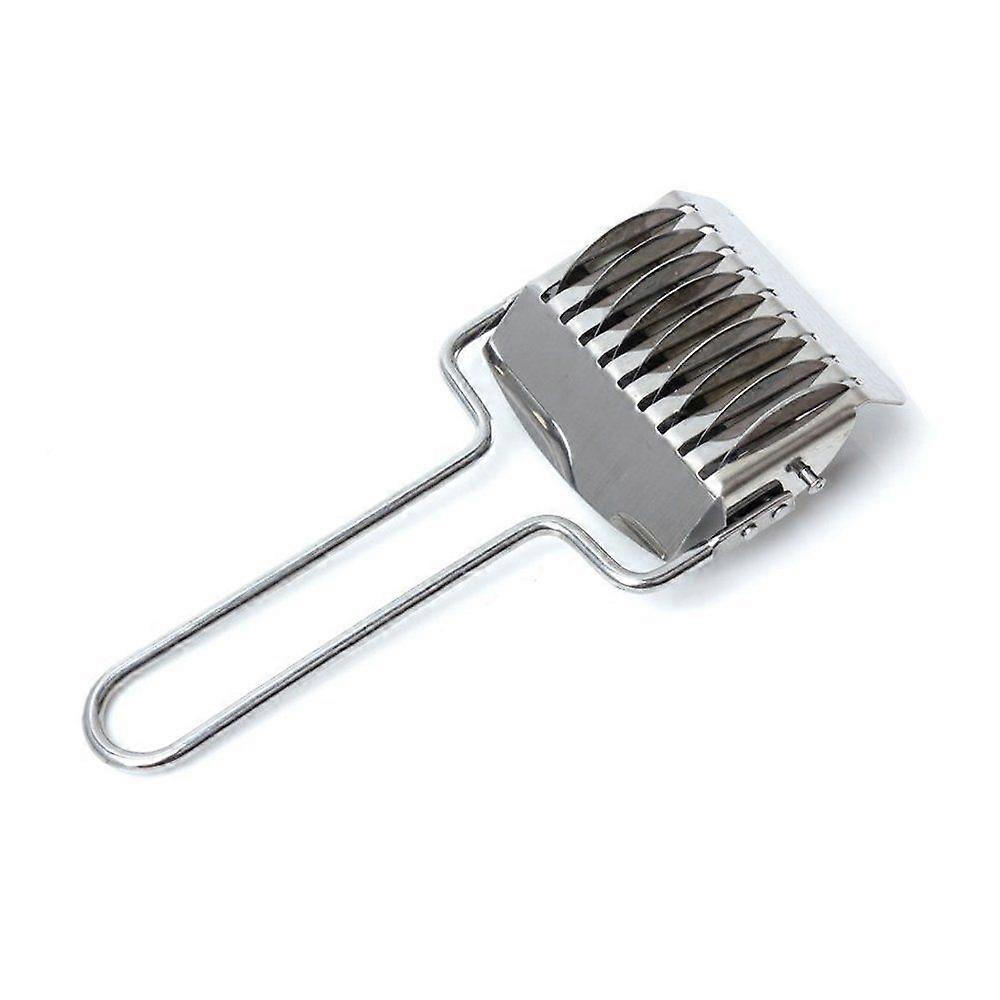 Stainless Steel Noodle Cutter,Noodle Lattice Roller Pasta Spaghetti Maker Kitchen Cooking Tools Pressing Dough Cutter Pasta Make Tool