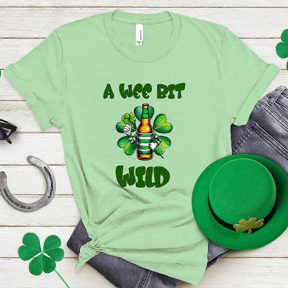 Gift T-Shirt: St. Patrick Day A Wee Bit Wild Irish Saint Ireland