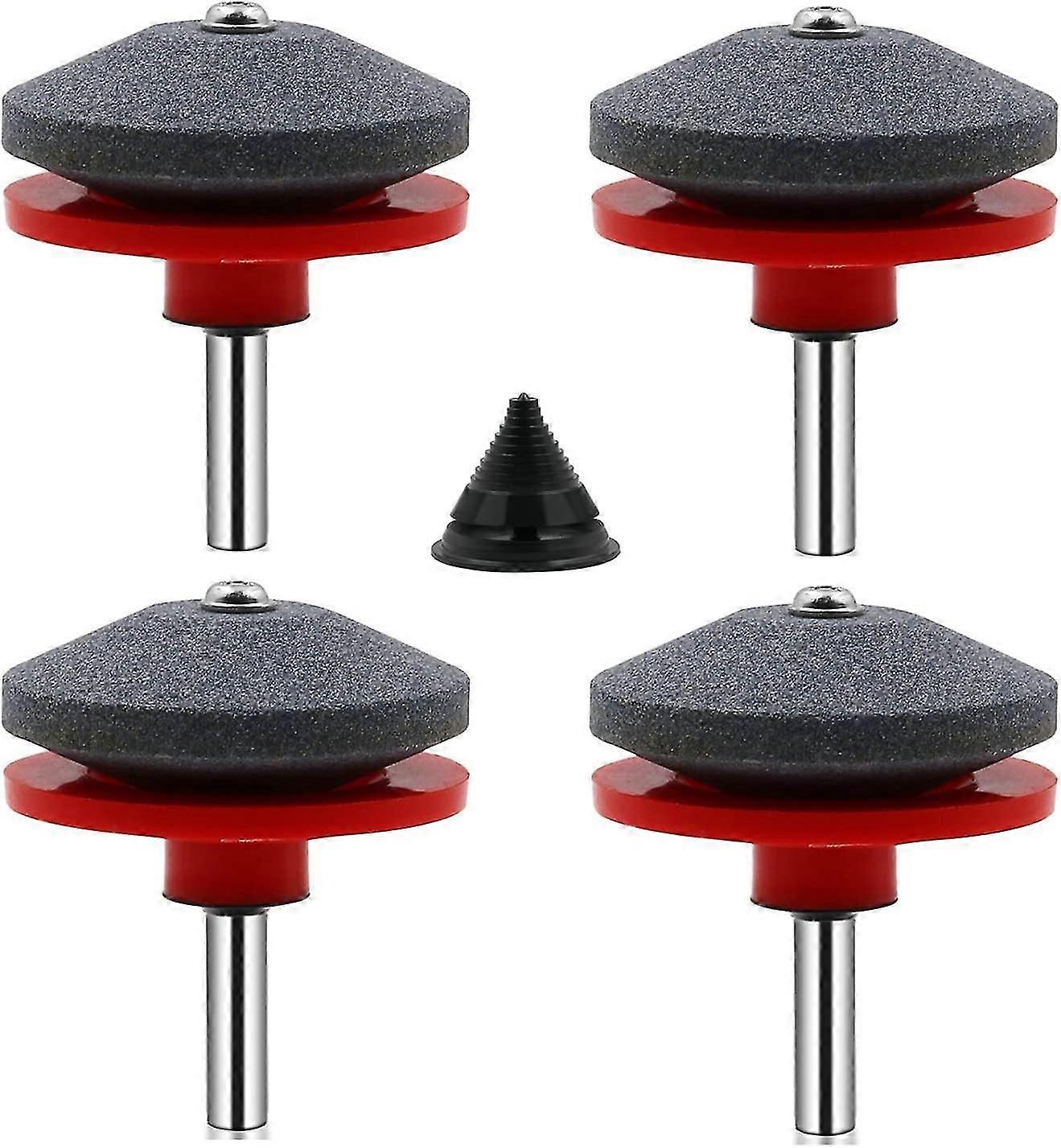 4 Piece Lawn Mower Blade Sharpener Universal Lawn Mower Sharpener Accessory With 1 Piece Blade, 50 X 47mm