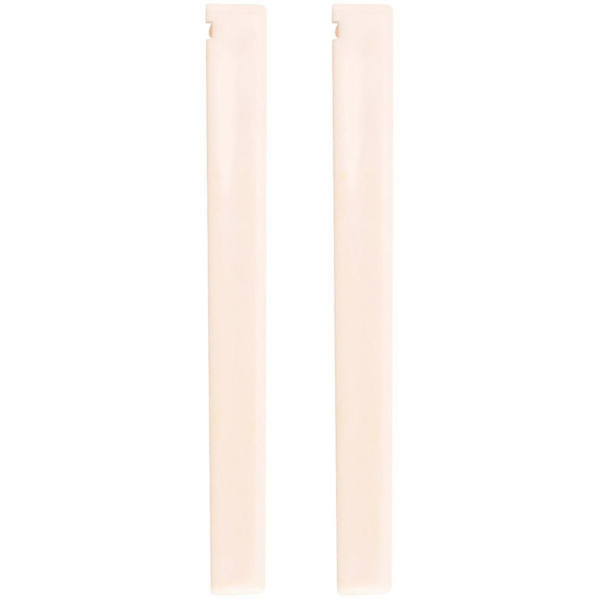 2 st reservdel beige plast stall sadelmutter för klassisk gitarr