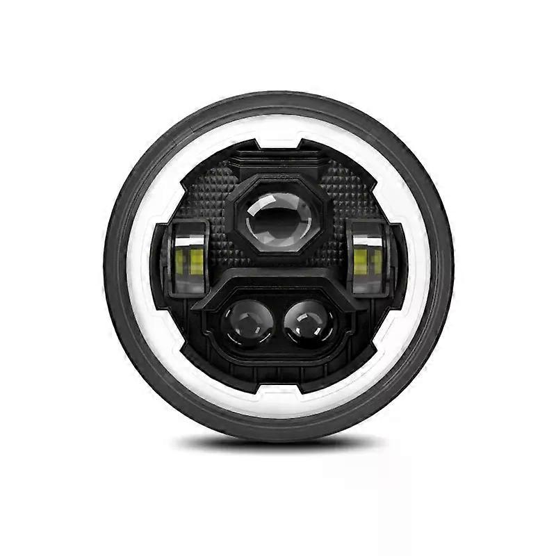 7-Zoll-LED-Scheinwerfer Runder Scheinwerfer mit Hi / Lo Beam DRL und bernsteinfarbenem Blinker für Autos Motorräder Wasserdicht IP67 2er Pack