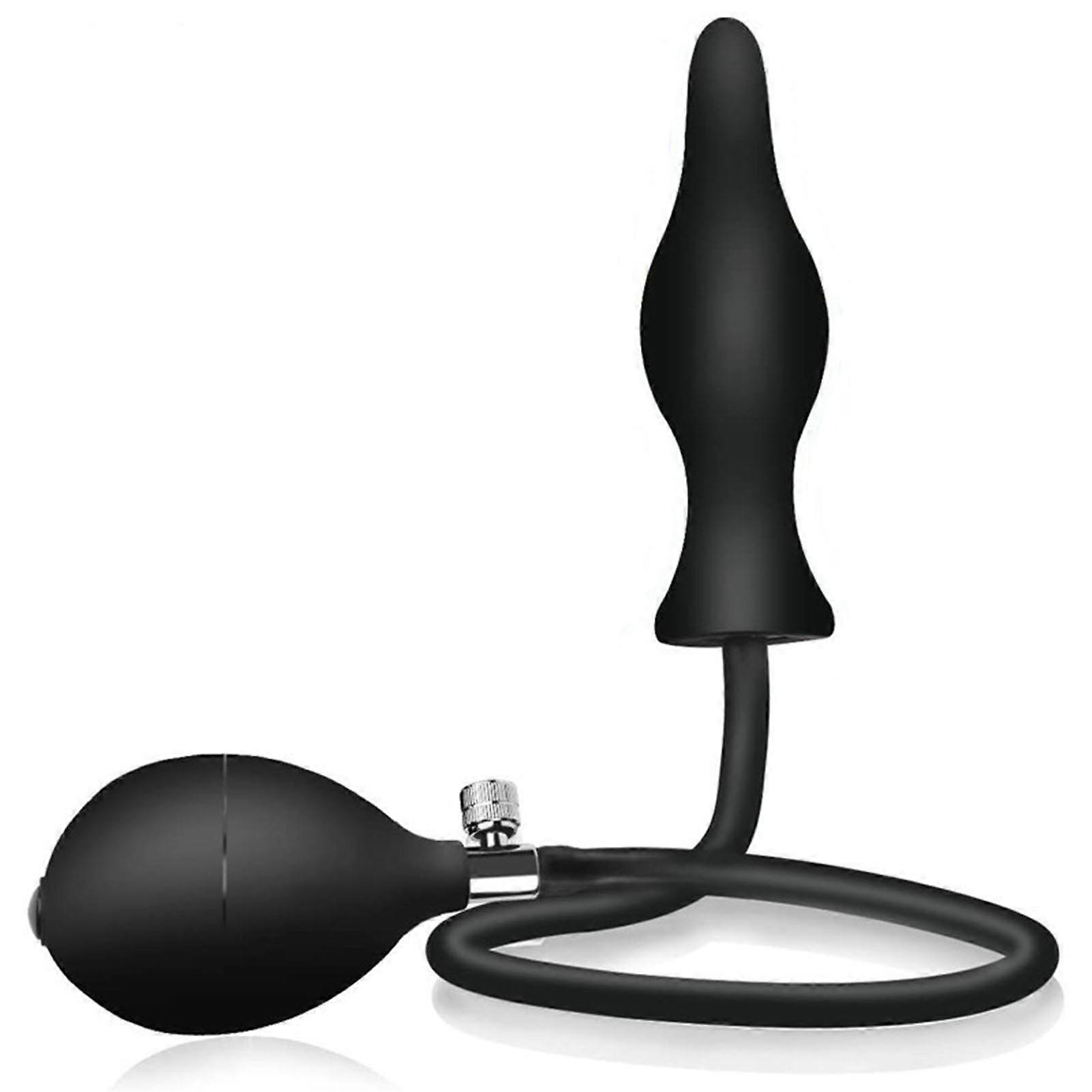 Uppblåsbar Butt Plug Set Kroppssäker Silikon Ballongpump