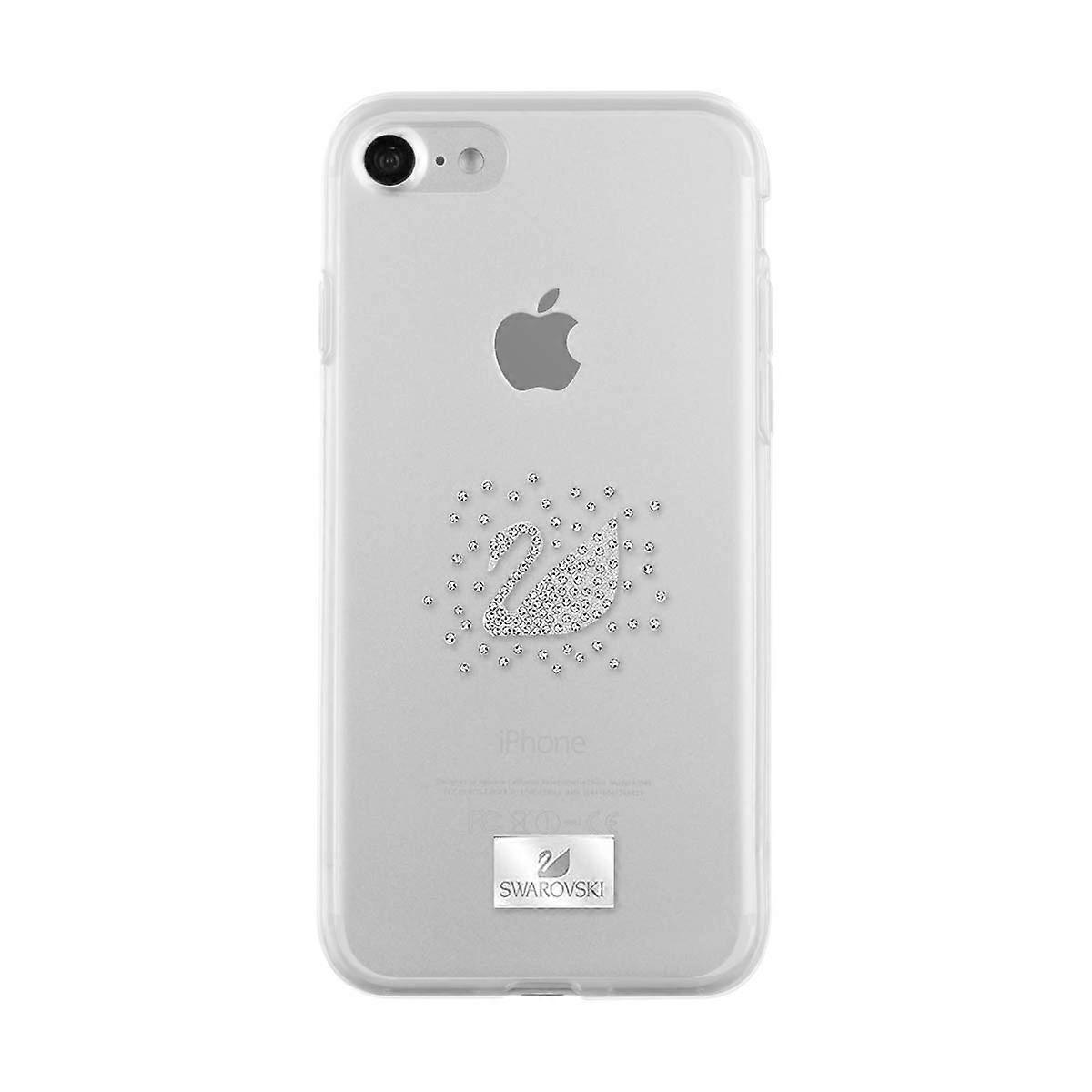 Case for iPhone 6/6S/7/8/SE 2022 Ornate Swan Design, Silver