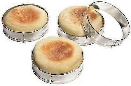 4 Stück Englisch Muffin Crumpet Keks Keks Ausstecher Set Ei Pfannkuchen