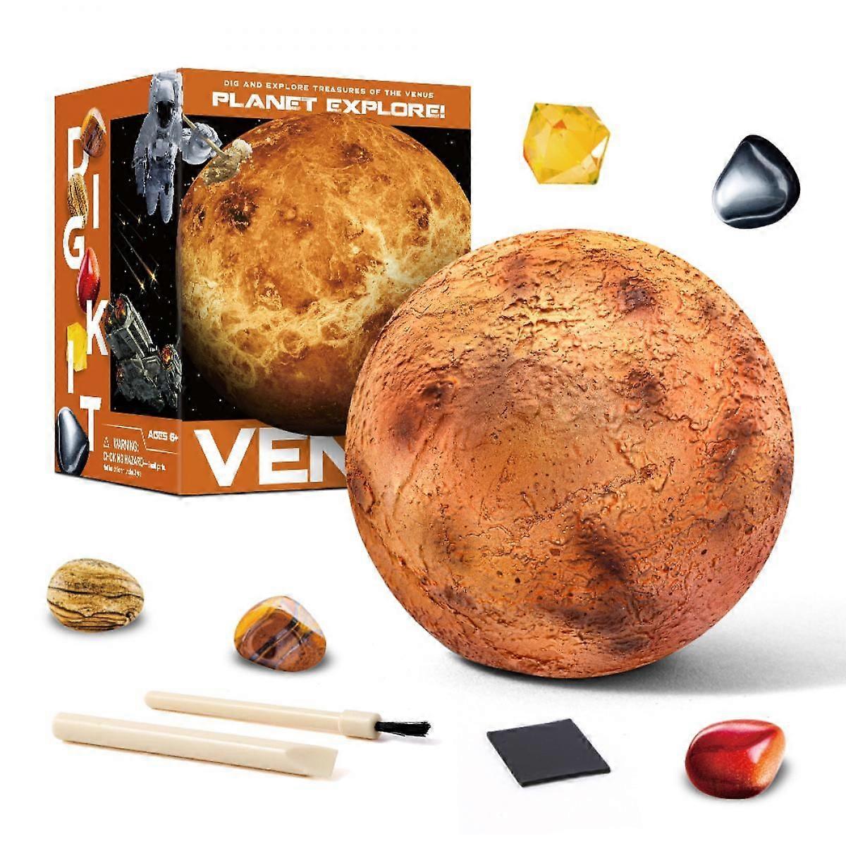 Planet Mining Kit-Science Educational Toys-Children's Science Solar System Toys-Exploring Gems and Excavating Archaeological Toys