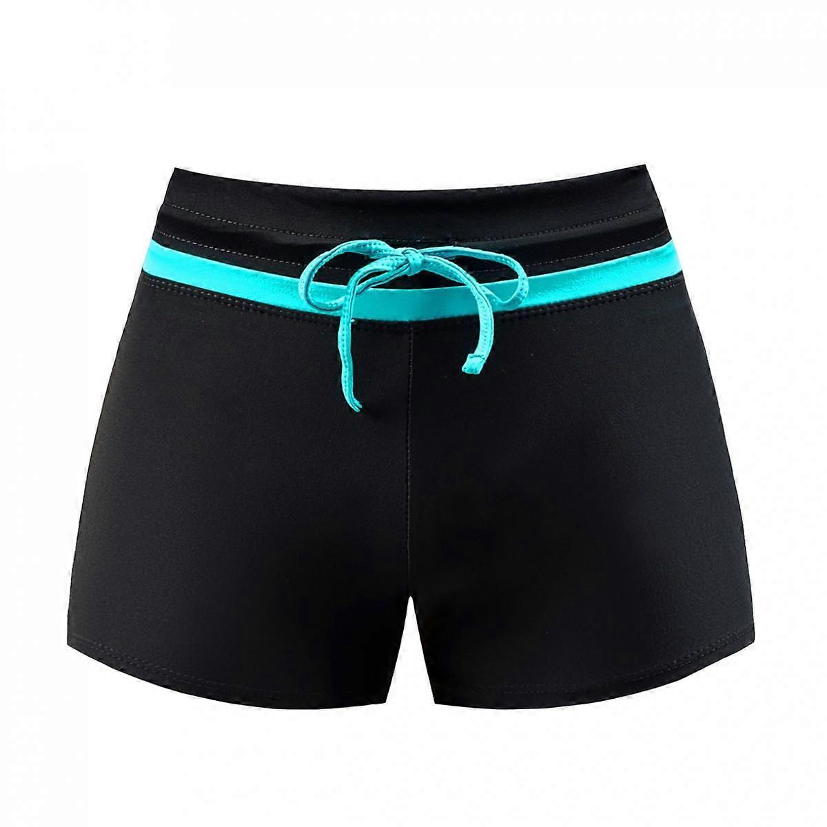 Badshorts för kvinnor Baddräkt med hög midja Baddräkt Bottnar Baddräkt Pojke Shorts Badkläder Bikini Board Shorts, XXL